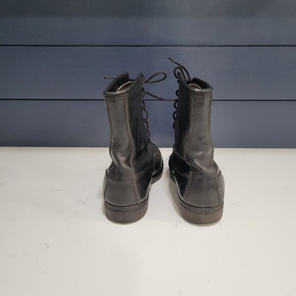 Vintage Addison Shoe Company Steel Toe Leather Boots Men's 5.5 Woman's 7… - Picture 6 of 14